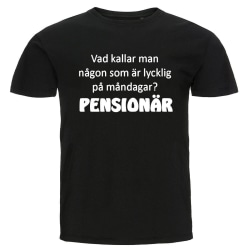 T-shirt - Vad kallar man någon, Pensionär Black XL
