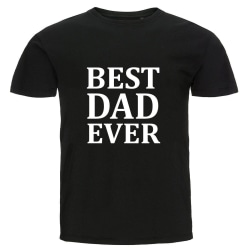 T-shirt - Best Dad Ever Black Storlek XXL