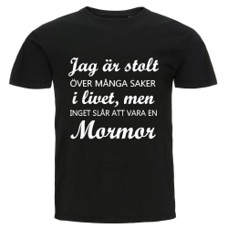 T-shirt - Jag är stolt, Mormor Black XL