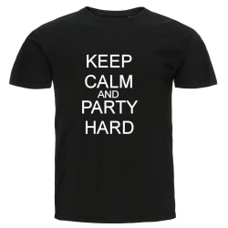 T-paita - Pysy rauhallisena ja juhli lujasti XL