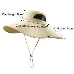 Wide Brim Sun Hats  Breathable Bucket Hat