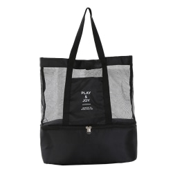 Large mesh Tote bag with zipper and picnic cooler