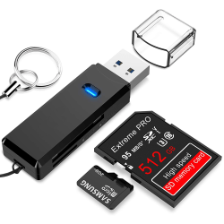 USB 3.0 kortläsare, höghastighets SD / Micro SD-kort