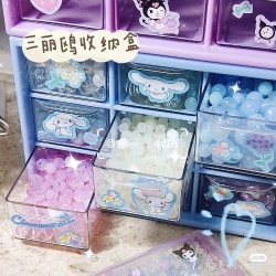 Sanrio Kuromi Kawaii Anime Sticker Tillbehör Gör-det-själv förvaringsbox Cinnamoroll C