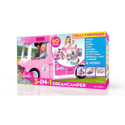 Barbie 3-in-1 DreamCamper Husbil med tillbehör multifärg
