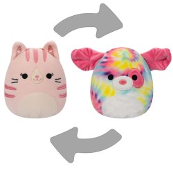 Squishmallows Flip A Mallows Laura the Tabby Cat/Sheena the Dog multifärg
