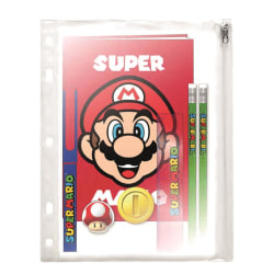 Super Mario Skrivset i plastficka multifärg