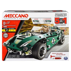 Meccano 5 i 1 Model Set Roadster Cabriolet 18202 multifärg