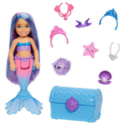Barbie Chelsea Mermaid Power Sjöjungfru multifärg