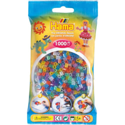 Pärlor till pärlplatta Hama Midi Glitter Mix 1000st 207-54 multifärg