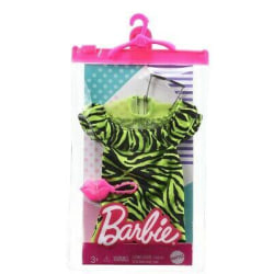 Barbie Fashion Grön klänning GRC05 multifärg