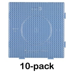 Hama Midi Pärlplatta Kvadrat stor Tranparent 10-pack Transparent