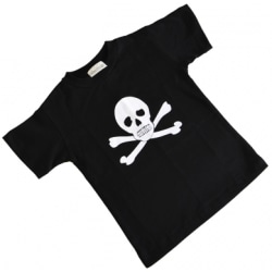 T-Shirt Pirat Jolly Roger M 140cl Svart M