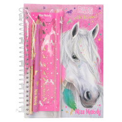 Miss Melody Anteckningsbok med skrivset multifärg