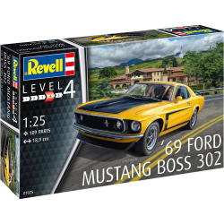 Revell 69 Ford Mustang Boss 302 1:25 Modellbyggsats