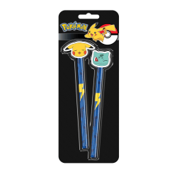 Pokemon 2-pack pennor med sudd multifärg