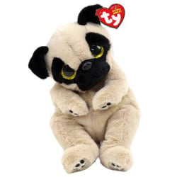 TY Beanie Bellies Izzy Brun hund med svarta öron reg multifärg