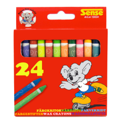 Sense Vaxkritor 24-pack multifärg