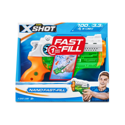 X-Shot Nano Fast-Fill Vattenpistol multifärg