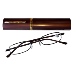 Duga Læsebriller 3.0 med brun etui Brown