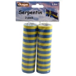 Serpentin Blå/Gul 2-pack multifärg