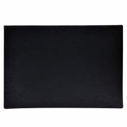 Underlägg Läderlook svart 43x30 cm 4-pack Tablett Svart