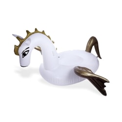 Pegasus Häst Uppblåsbar stor badmadrass Vit