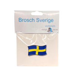 Brosch Pins Flagga Sverige multifärg