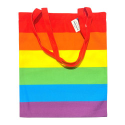 Väska Kasse Regnbåge Canvas Pride HBTQ+ multifärg one size