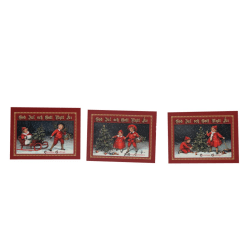 Julkort med kuvert 12-pack 6x8 cm multifärg