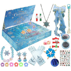 Joulun adventtikalenteri 2023 Frozen Theme Tyttöjen Asusteet Lelut 24 Päivän Joulukalenteri Sokealaatikko Lasten Tytöille Lahja
