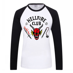 Kid Boys Stranger Things Hellfire Club långärmad T-shirt 9-10 Years