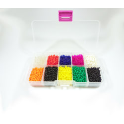 Stor Vattenkristaller i delad låda 10 färger 5000 st 1,5-2cm