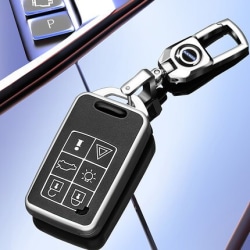 Nyckelnyckel Nyckel Intelligent bilbyte, nyckelnyckel med logotyp, Volvo XC60, S60, S60L, V40, V60, S80, XC70 6 Buttons case