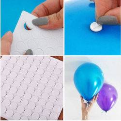 100-pack dubbelhäftande lappar för ballonger