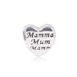 Mammahjärta -  passar till Pandora armband