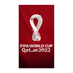 VM 2022 Qatar Emblem Jubileumsartiklar Flagga 4