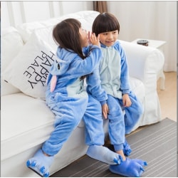 Stitch pyjamas blå rosa jumpsuit förälder-barn Stitch pyjamas Blue Stitch XL