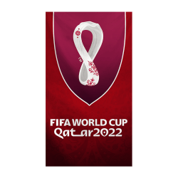 VM 2022 Qatar Emblem Jubileumsartiklar Flagga 2