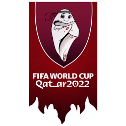 VM 2022 Qatar Emblem Jubileumsartiklar Flagga 6
