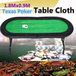 Cover förseglad pokerbordsskiva grön matta Blackjack Texas Table Felt Cloth