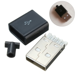 1~20x USB 2.0 Typ A-kontakt 4-polig hanadapter Lödkontakt