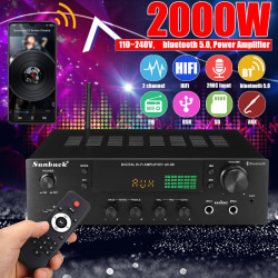 110-220V 2000W 2Channe bluetooth5.0 HiFi Home KTV Audio