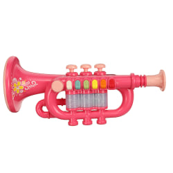 Barnsaxofon/trumpet/klarinettmusikinstrumentmusik Red Trumpet