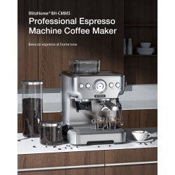 BlitzHome? BH-CMM5 1620W 20Bar professionell espressomaskin