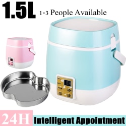 1,5L Smart Bärbar Elektrisk Lunchlåda Steamer Pot Mini Rice White