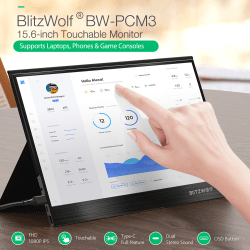 BlitzWolf PCM2/M3 15,6 tum Touchable FHD 1080P Typ C