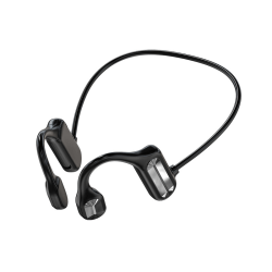 Bluetooth In-Ear sporthörlurar med mikrofon Svetttäta Lämpliga för löpning, cykling, vandring Bluetooth hörlurar Benledning BL09 black