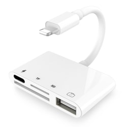 4 i 1 iPhone iPad till USB Kamera Adapter Kit Flash till USB OTG Adapterkabel