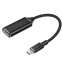 USB C till HDMI-adapter, typ c till HDMI 4K-adapter (svart, 1 st)